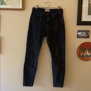 Everlane high-rise skinny black jeans